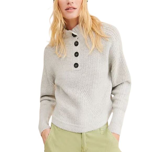 RD Style Elliot Button Sweater in Gray NWT Size 2XL - Picture 1 of 10
